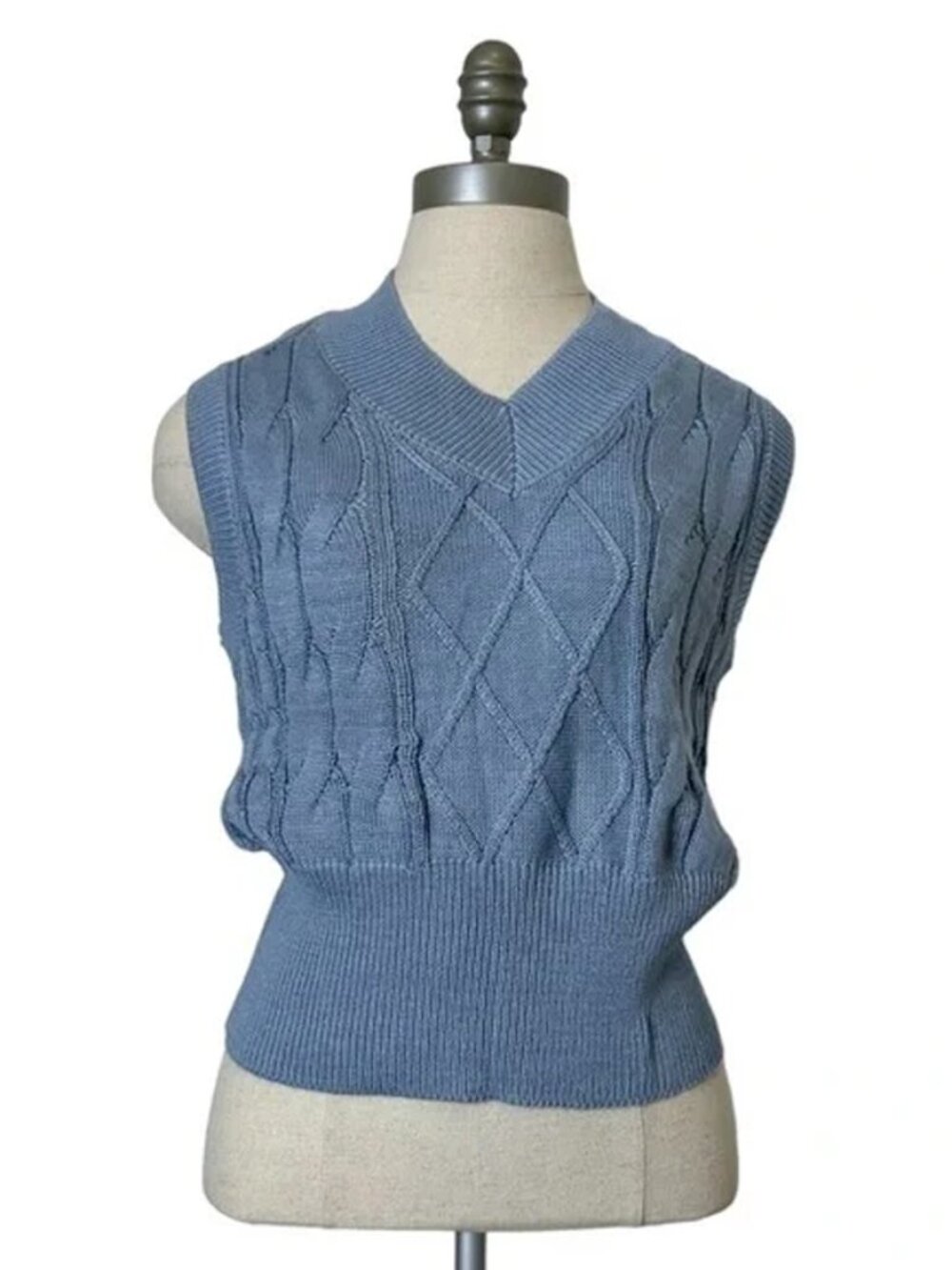 NWT Sincerely Jules Cable Knit Sweater Vest - Light Blue | FREE SHIPPING